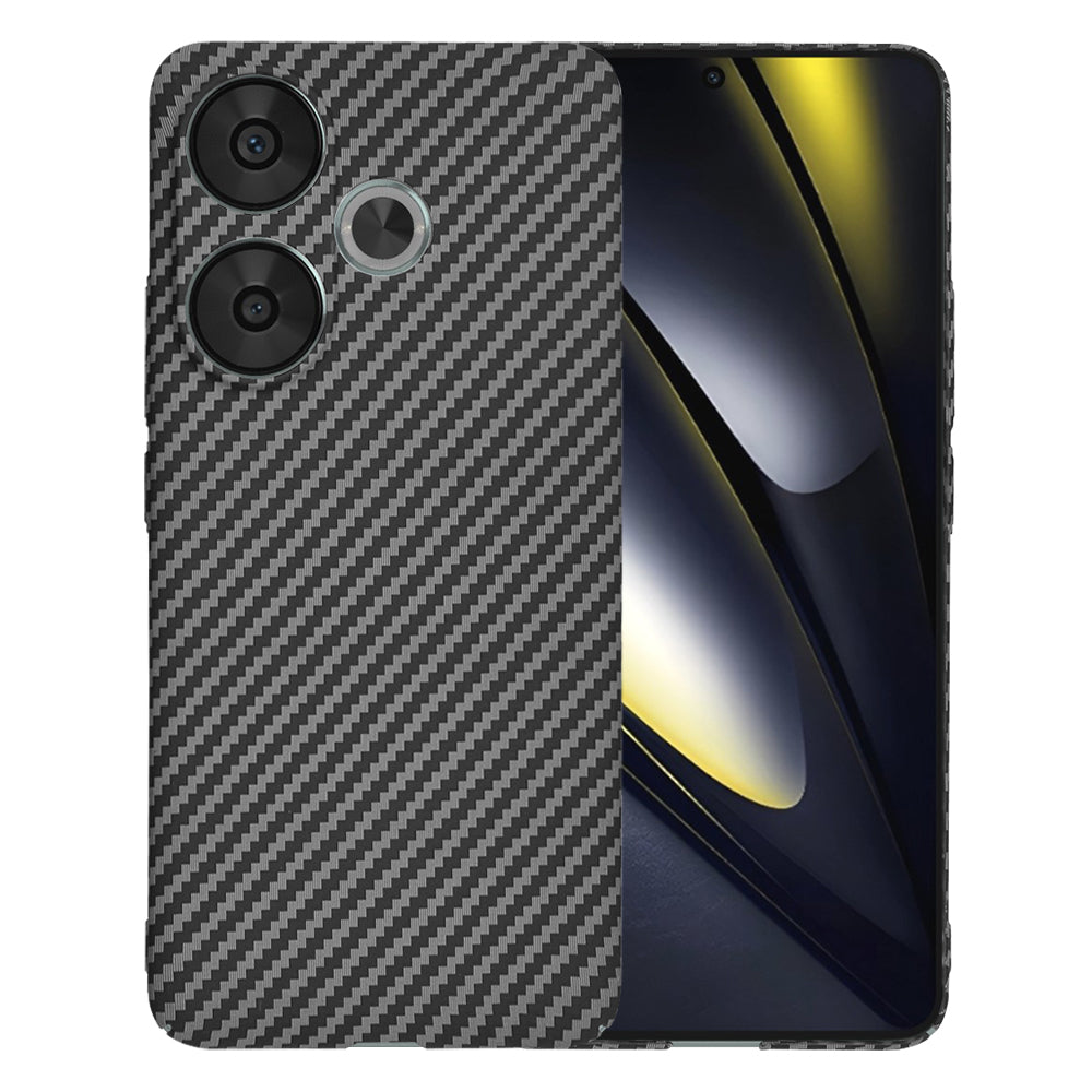 Калъф за Xiaomi Poco F6, Techsuit, Carbonite FiberShell, Черен