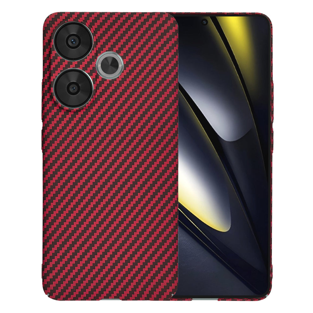 Калъф за Xiaomi Poco F6, Techsuit, Carbonite FiberShell, Червен