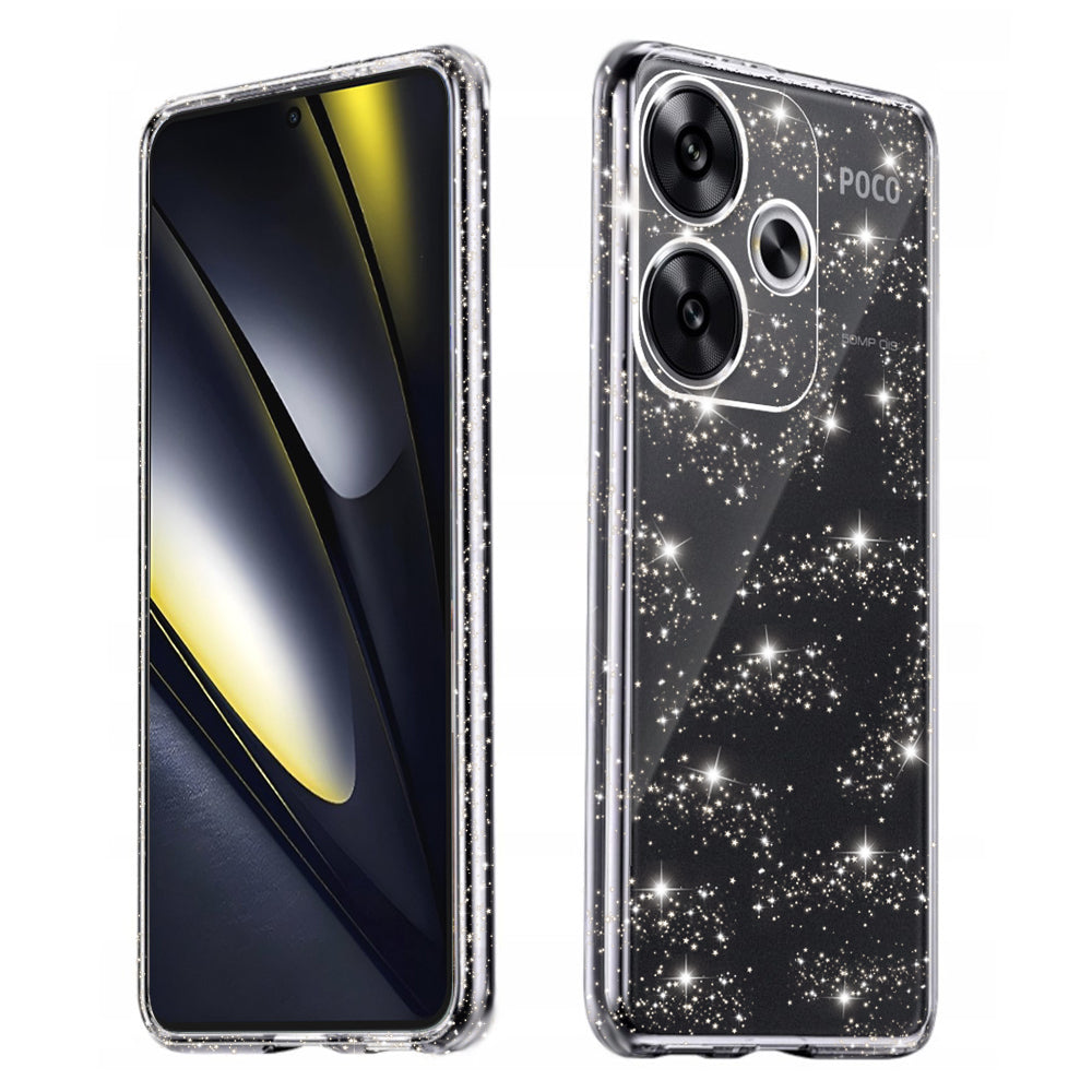 Калъф за Xiaomi Poco F6, Techsuit, SparkleSkin, Прозрачен