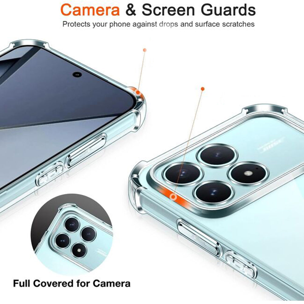 Калъф за Xiaomi Poco F8 Ultra, Techsuit, Shockproof Clear, Прозрачен