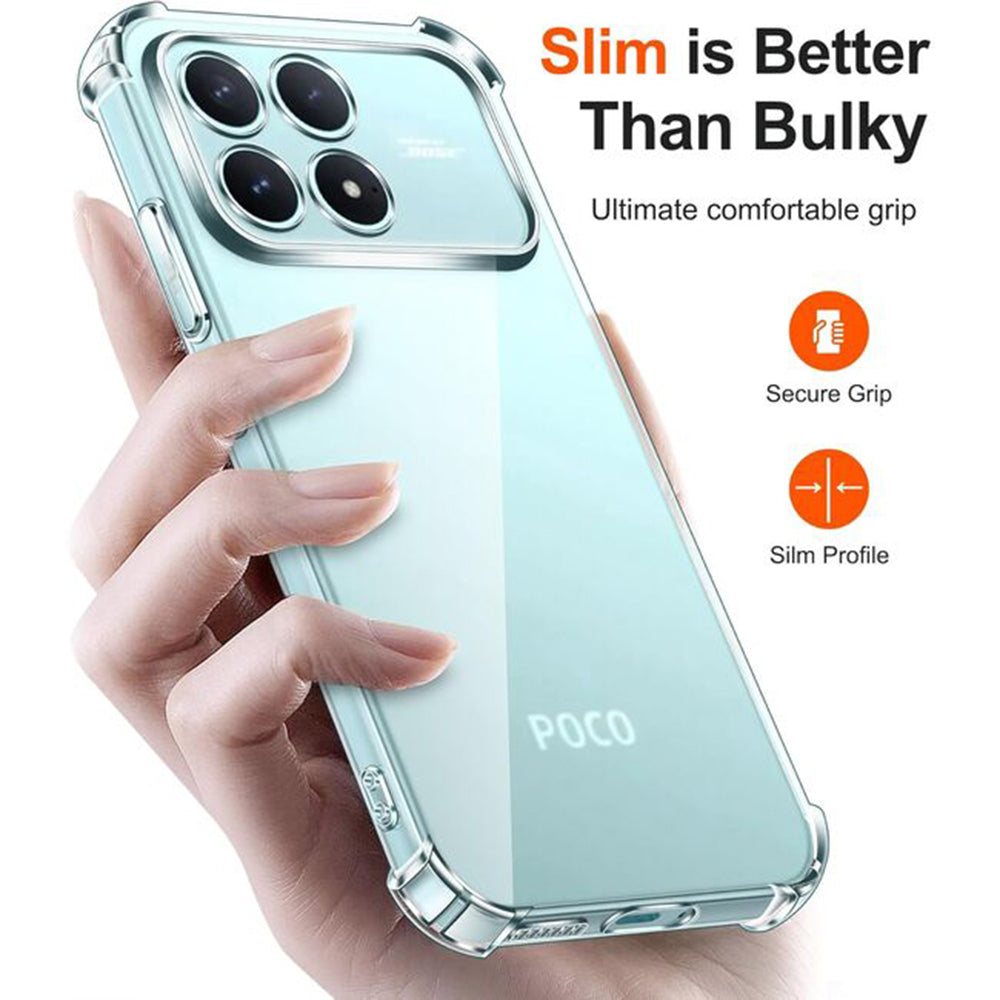 Калъф за Xiaomi Poco F8 Ultra, Techsuit, Shockproof Clear, Прозрачен