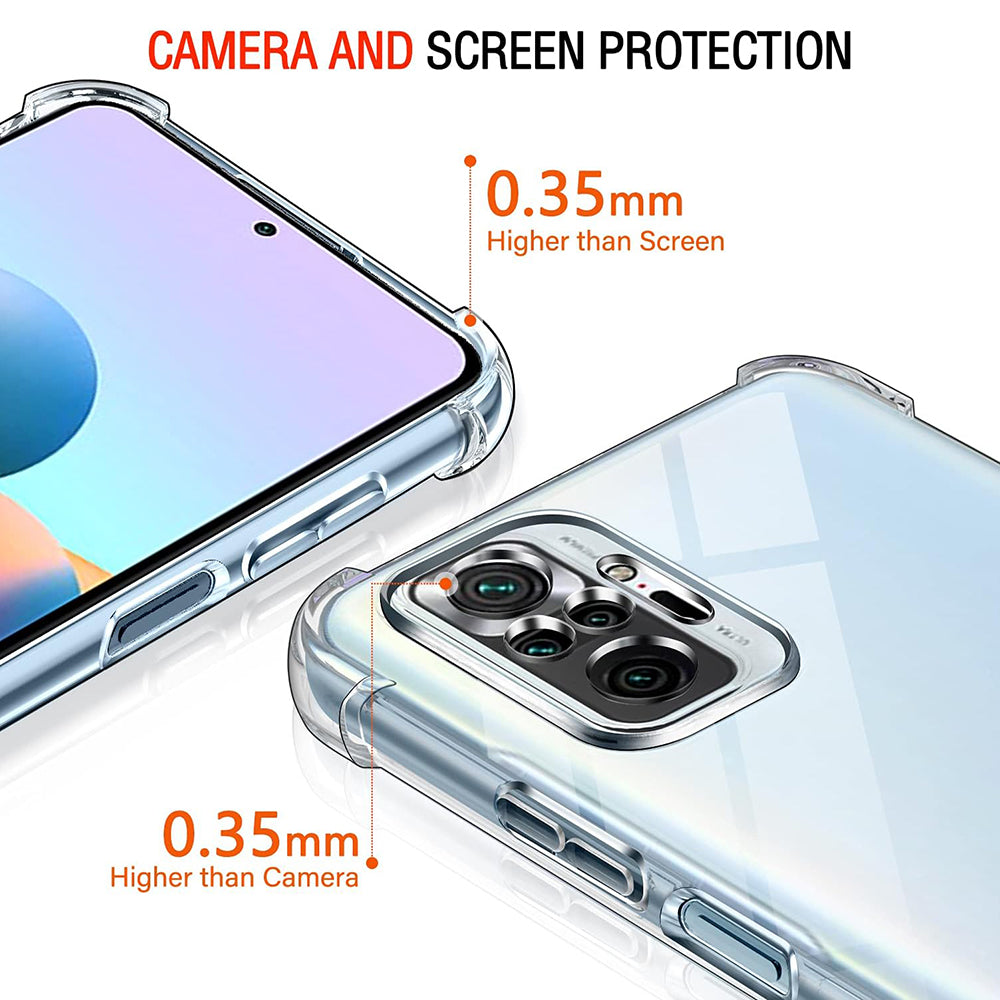 Калъф за Xiaomi Poco M5s / Redmi Note 10S / Note 10, Techsuit, противоударен прозрачен