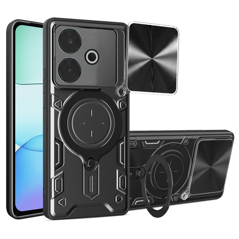 Калъф за Xiaomi Poco M6 4G / Redmi 13, Techsuit, CamGuard Pro, Черен