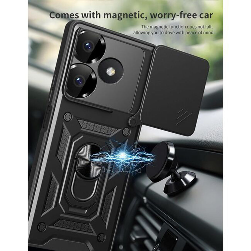 Калъф за Xiaomi Poco M6 4G / Redmi 13, Techsuit, CamShield, Син