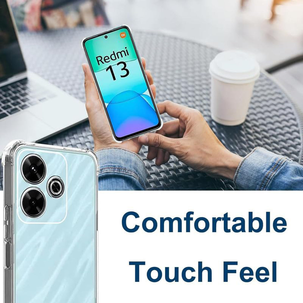 Калъф за Xiaomi Poco M6 4G / Redmi 13, Techsuit, противоударен прозрачен, прозрачен
