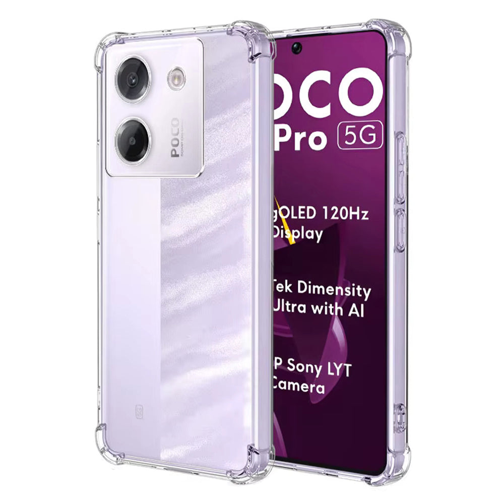 Калъф за Xiaomi Poco M7 Pro 5G, Techsuit, Shockproof Clear, Прозрачен