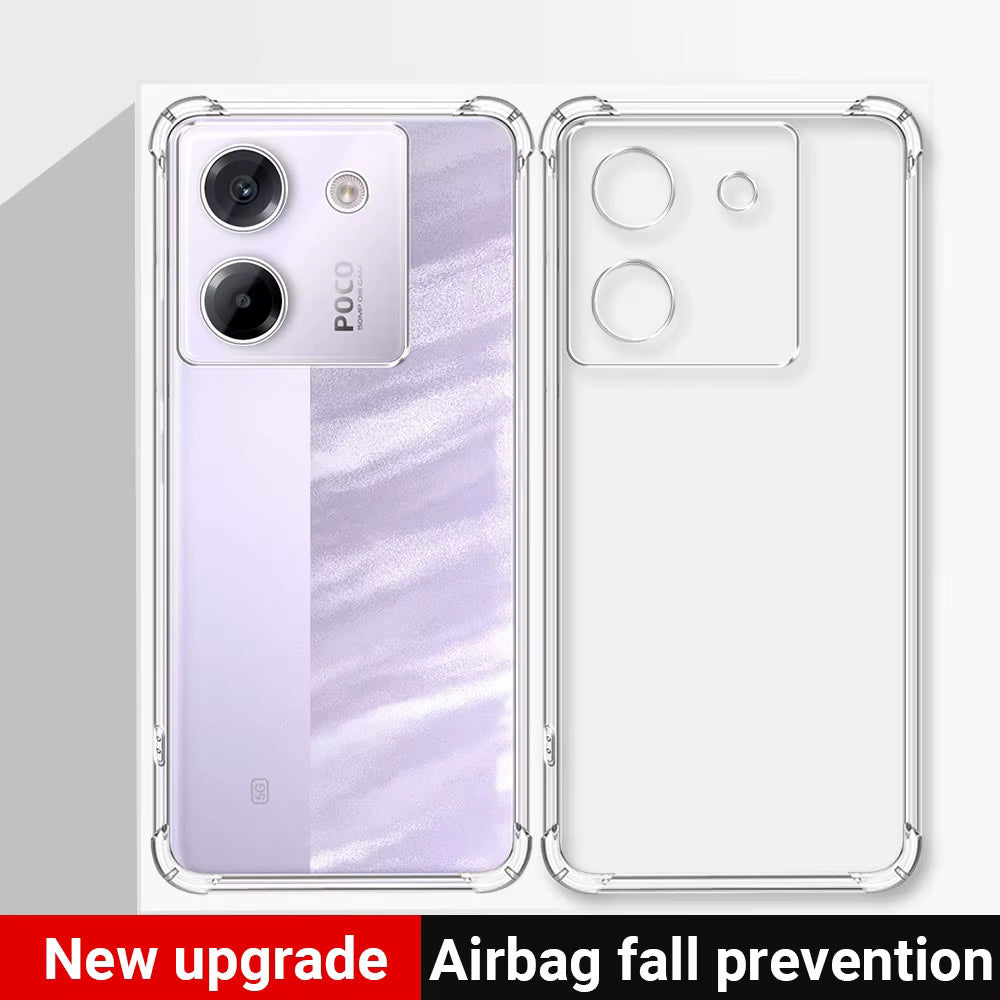 Калъф за Xiaomi Poco M7 Pro 5G, Techsuit, Shockproof Clear, Прозрачен