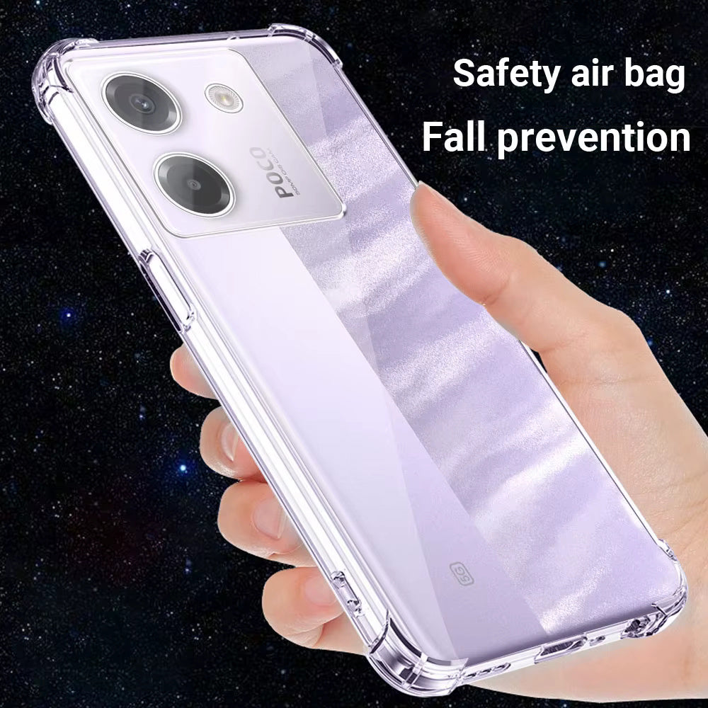 Калъф за Xiaomi Poco M7 Pro 5G, Techsuit, Shockproof Clear, Прозрачен