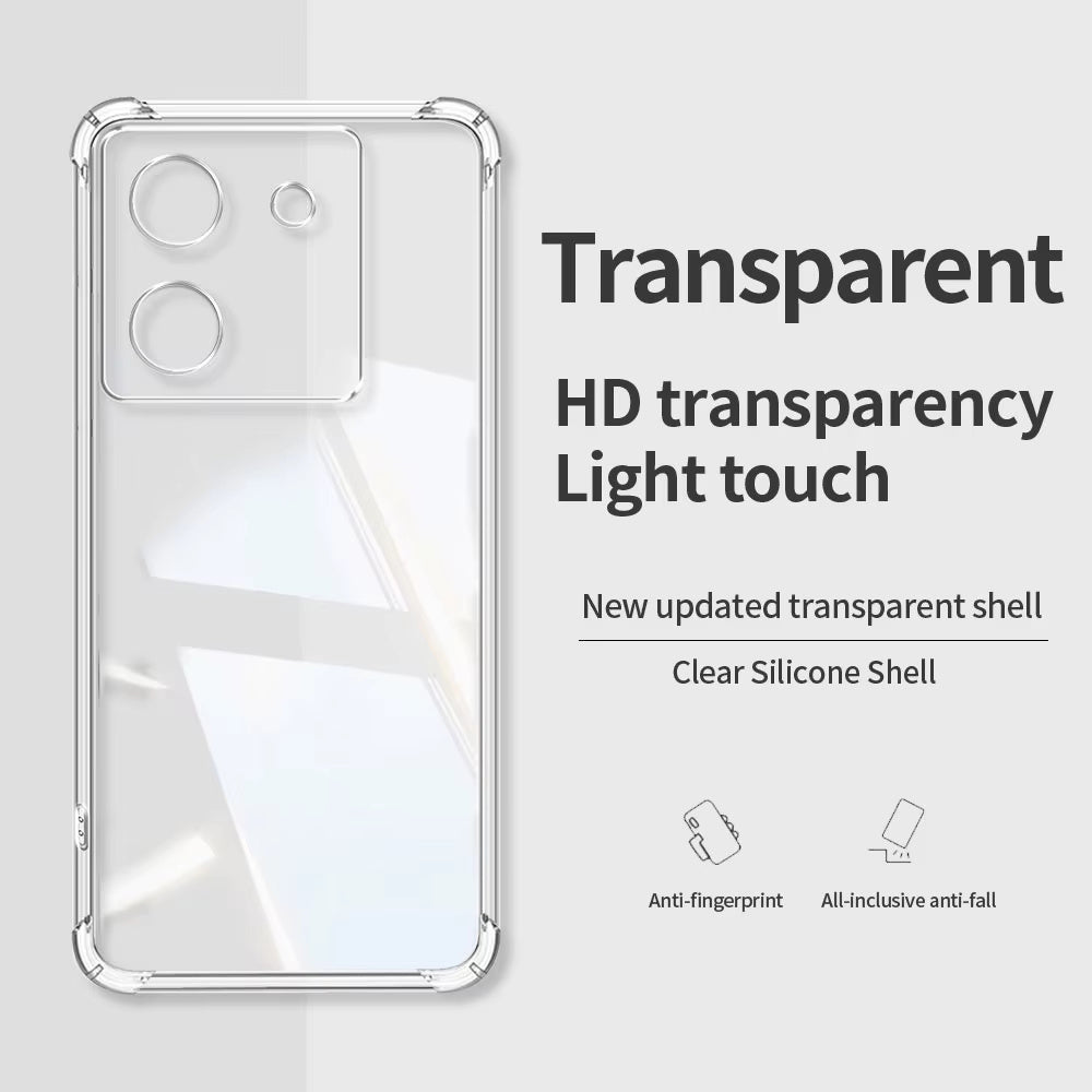 Калъф за Xiaomi Poco M7 Pro 5G, Techsuit, Shockproof Clear, Прозрачен