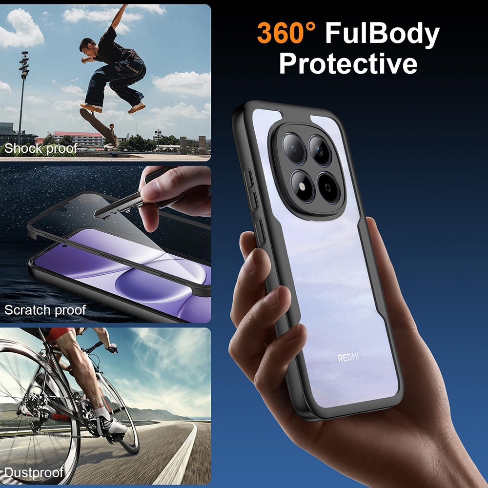 Калъф за Xiaomi Poco M8 Pro / Redmi Note 15 Pro+ 5G, Techsuit, ColorVerse 360, Черен