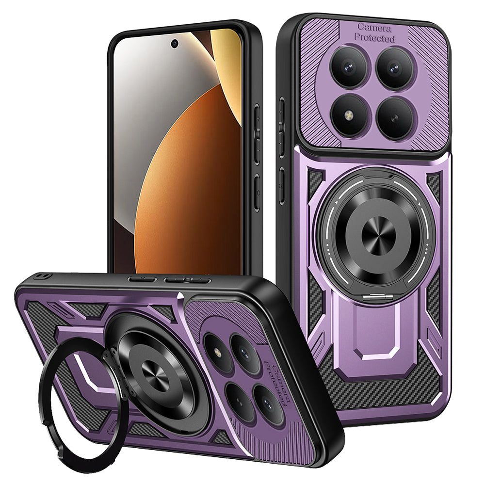 Калъф за Xiaomi Poco M8 Pro / Redmi Note 15 Pro+ 5G, Techsuit, RuggedCam, Лилав