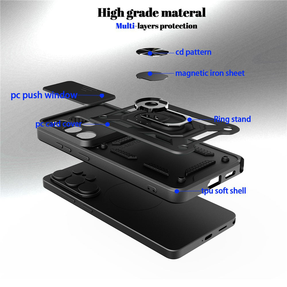 Калъф за Xiaomi Poco M8 / Redmi Note 15 5G / Note 15 4G, Techsuit, CamShield, Син