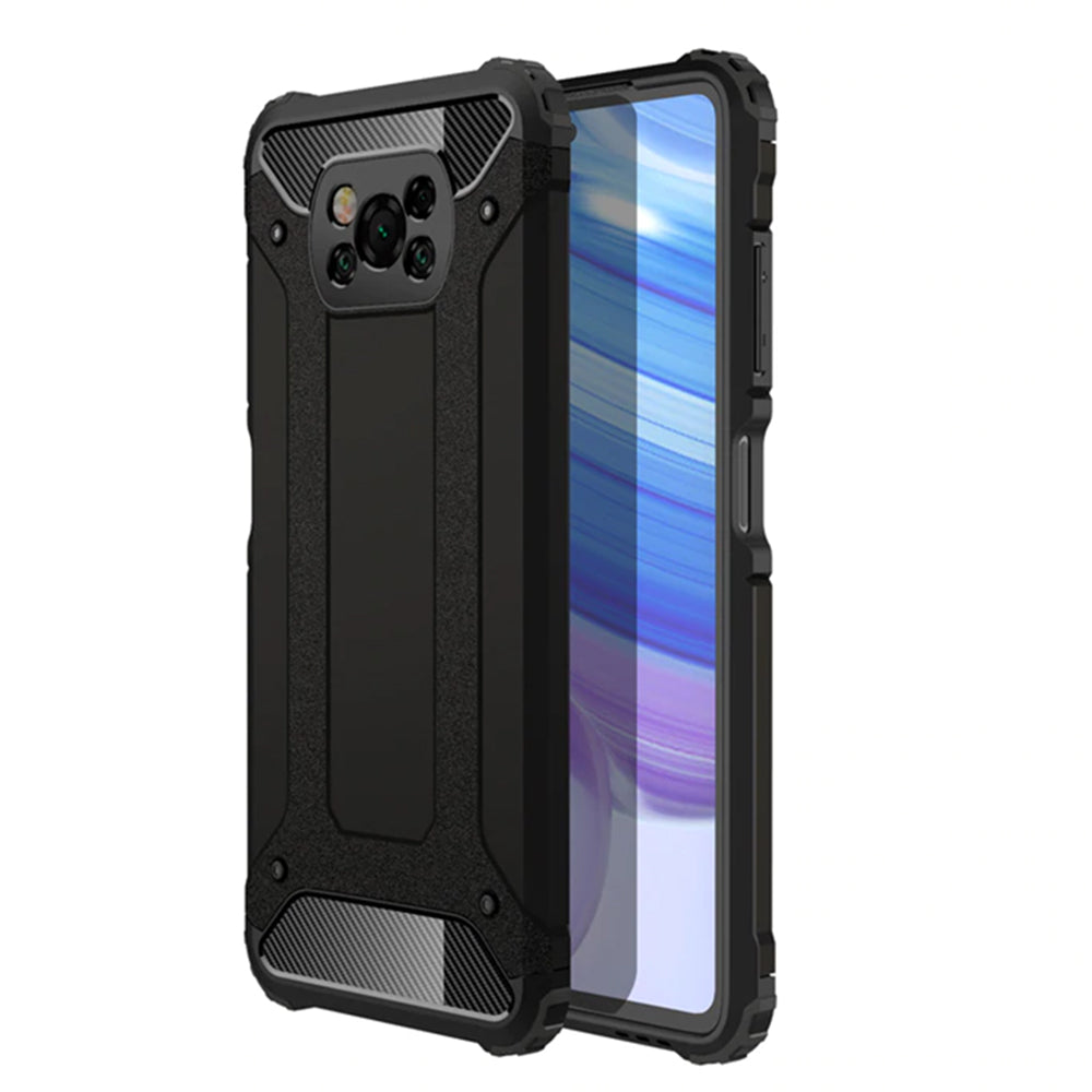 Калъф за Xiaomi Poco X3 Pro / X3 NFC / X3, Techsuit, Hybrid Armor, Черен