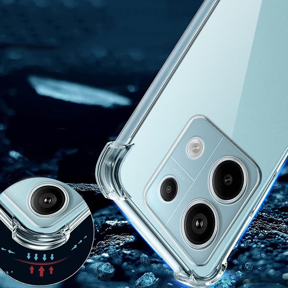 Калъф за Xiaomi Poco X6 / Note 13 Pro 5G, Techsuit, противоударен прозрачен
