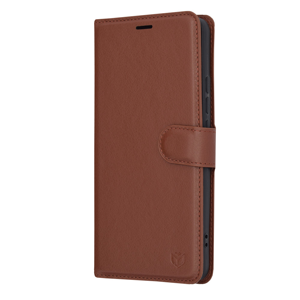 Калъф за Xiaomi Poco X6 Pro, Techsuit, Leather Folio, Кафяв