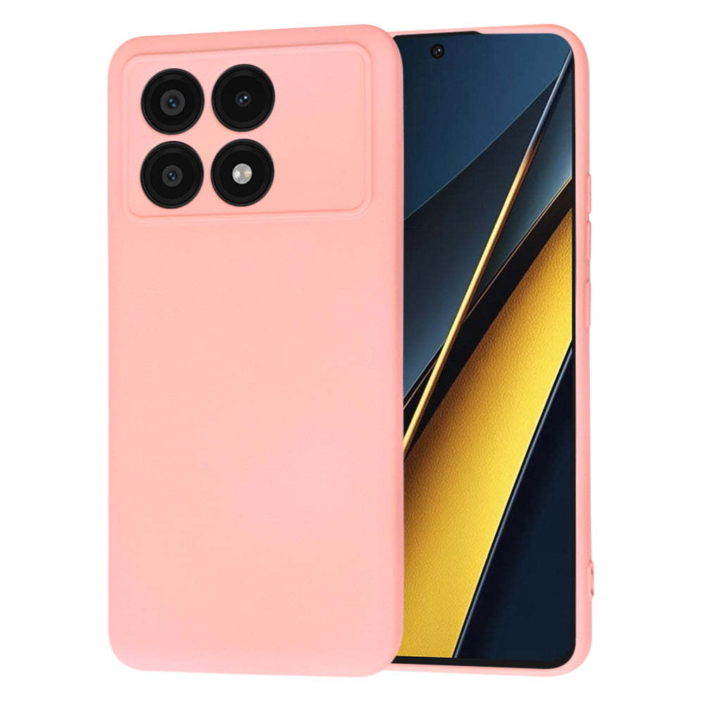 Калъф за Xiaomi Poco X6 Pro, Techsuit, SoftFlex, Светлорозов