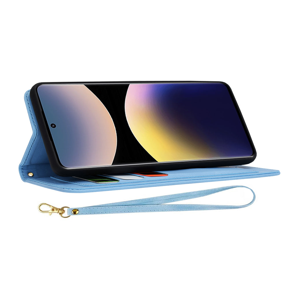 Калъф за Xiaomi Poco X7 / Note 14 Pro 5G, Techsuit, FlipCraft, Син