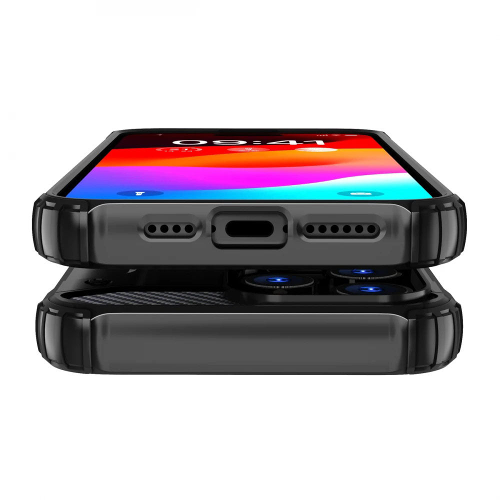 Калъф за Xiaomi Poco X7 / Note 14 Pro 5G, Techsuit, Hybrid Armor, Черен