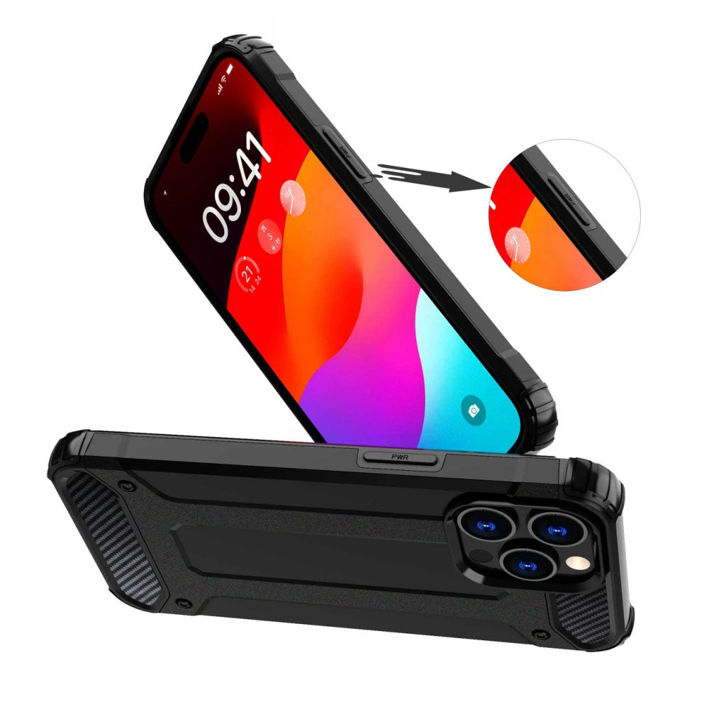 Калъф за Xiaomi Poco X7 / Note 14 Pro 5G, Techsuit, Hybrid Armor, Черен