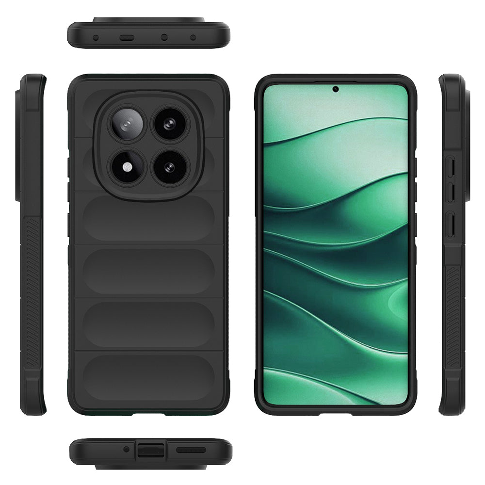 Калъф за Xiaomi Poco X7 / Note 14 Pro 5G, Techsuit, Magic Shield, Черен