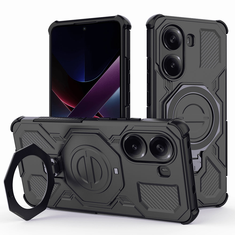 Калъф за Xiaomi Poco X7 Pro, Techsuit, Carbon Shield Pro, Черен