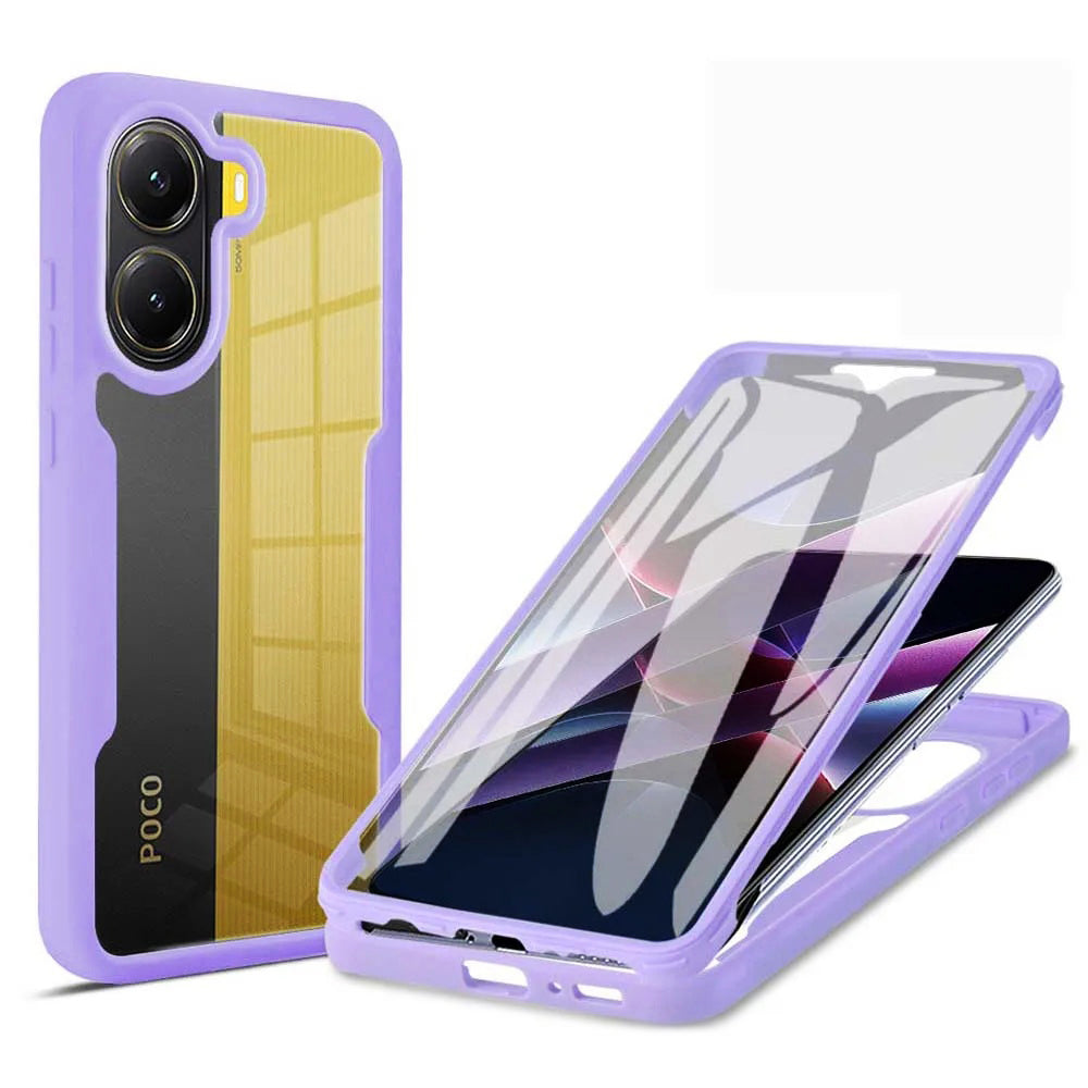 Калъф за Xiaomi Poco X7 Pro, Techsuit, ColorVerse 360, Лилав