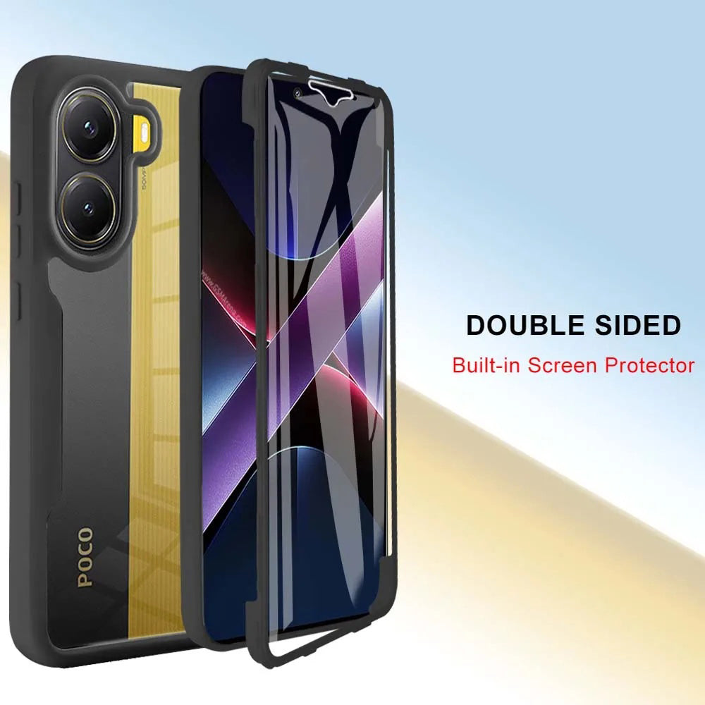 Калъф за Xiaomi Poco X7 Pro, Techsuit, ColorVerse 360, Черен