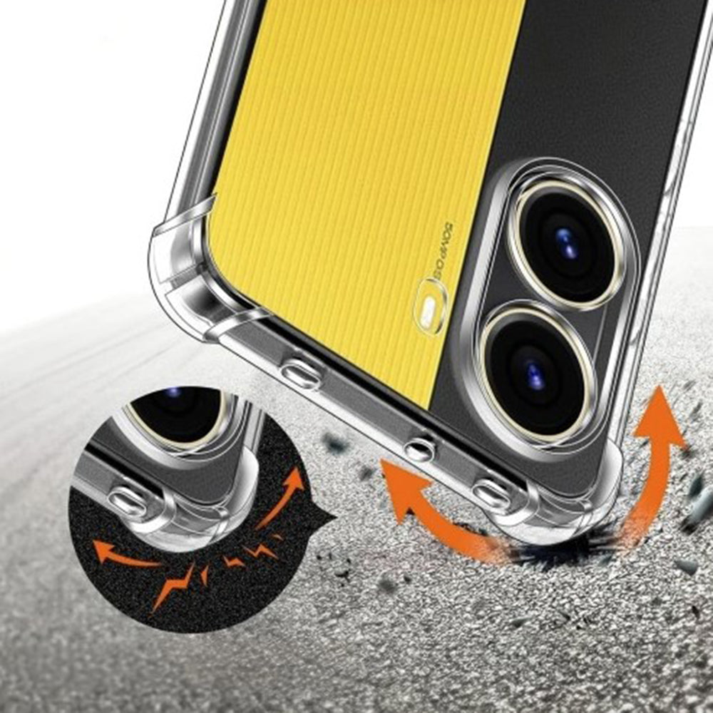 Калъф за Xiaomi Poco X7 Pro, Techsuit, Shockproof Clear, Прозрачен