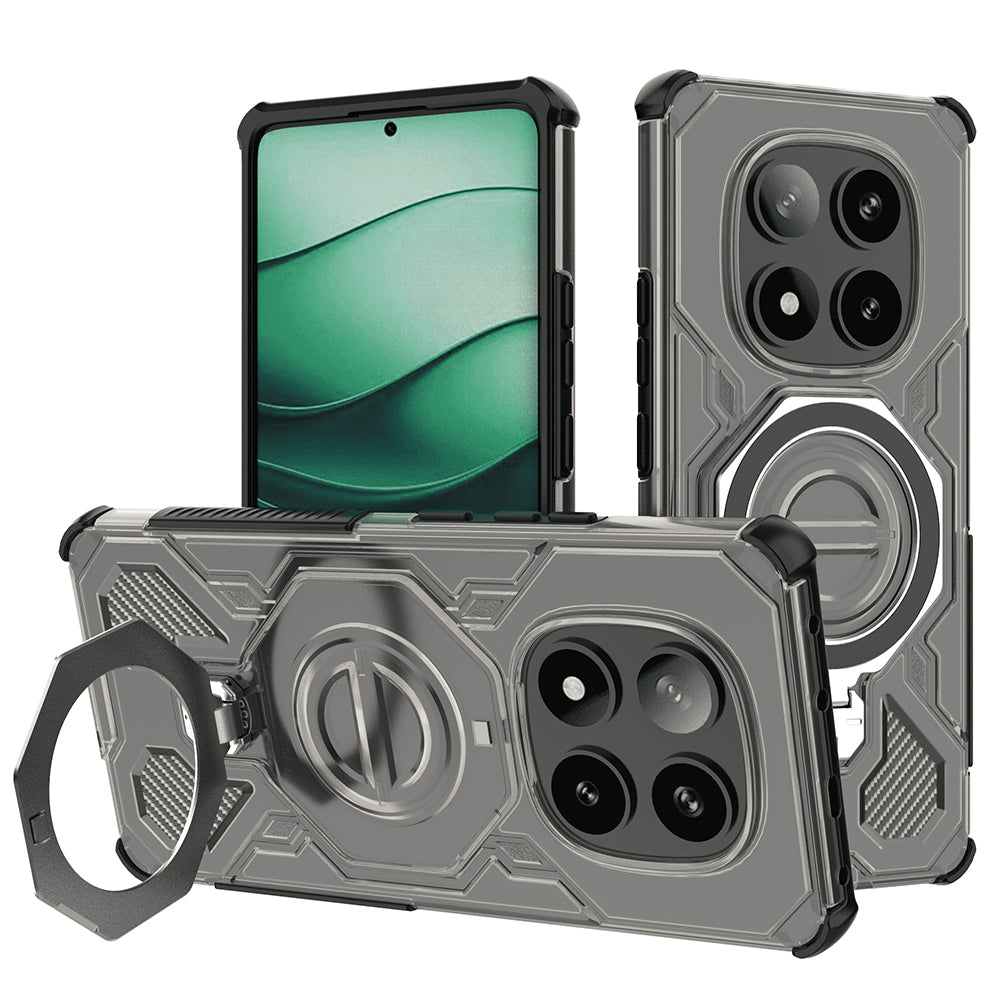 Калъф за Xiaomi Poco X7 / Redmi Note 14 Pro 5G, Techsuit, Carbon Shield Pro, Пушек