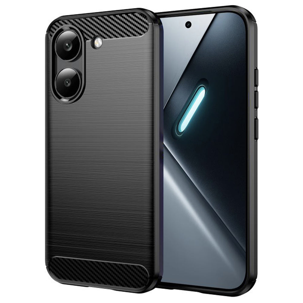 Калъф за Xiaomi Poco X8 Pro, Techsuit, Карбон, Черен