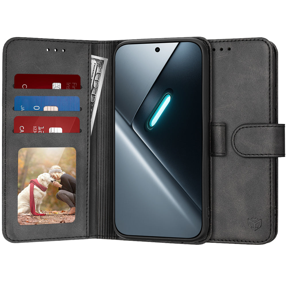 Калъф за Xiaomi Poco X8 Pro, Techsuit, Diary Book, Черен