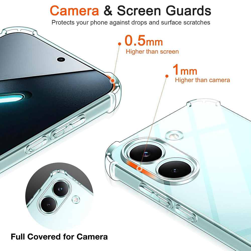 Калъф за Xiaomi Poco X8 Pro, Techsuit, Shockproof Clear, Прозрачен