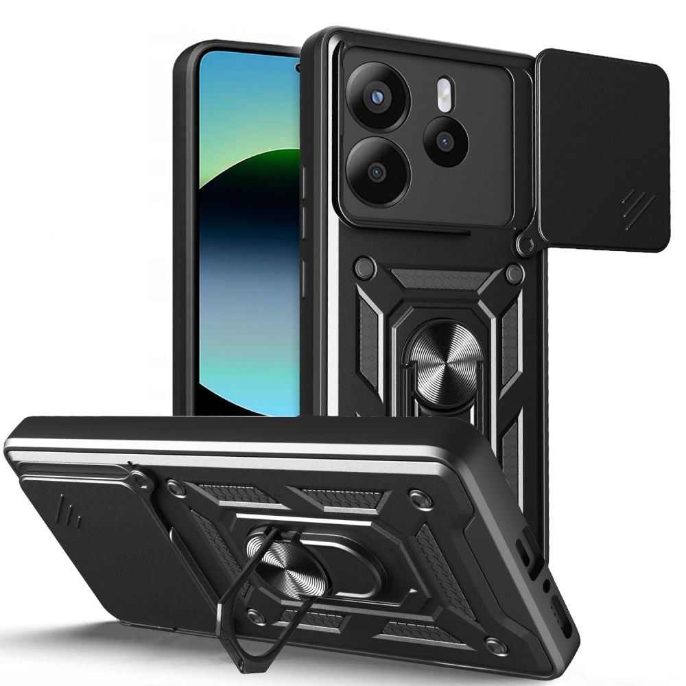 Калъф за Xiaomi Redmi Note 14 5G, Tech-Protect, CamShield Pro, Черен