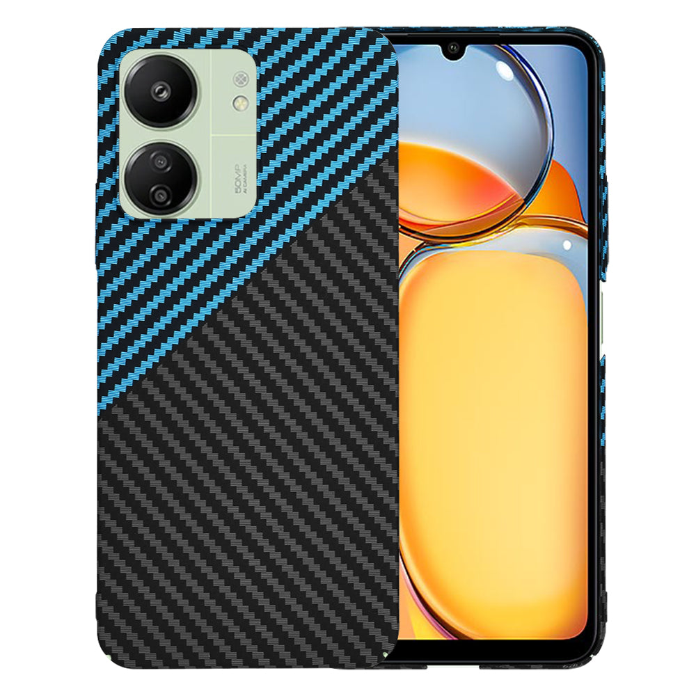Калъф за Xiaomi Redmi 13C 5G / 13C / Poco C65, Techsuit, Carbonite FiberShell, Черно Синьо