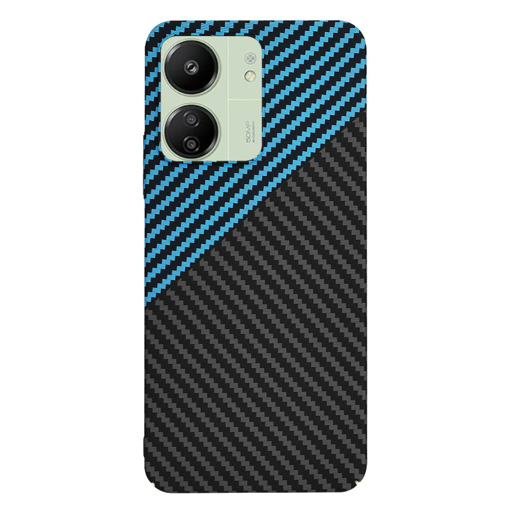 Калъф за Xiaomi Redmi 13C 5G / 13C / Poco C65, Techsuit, Carbonite FiberShell, Черно Синьо