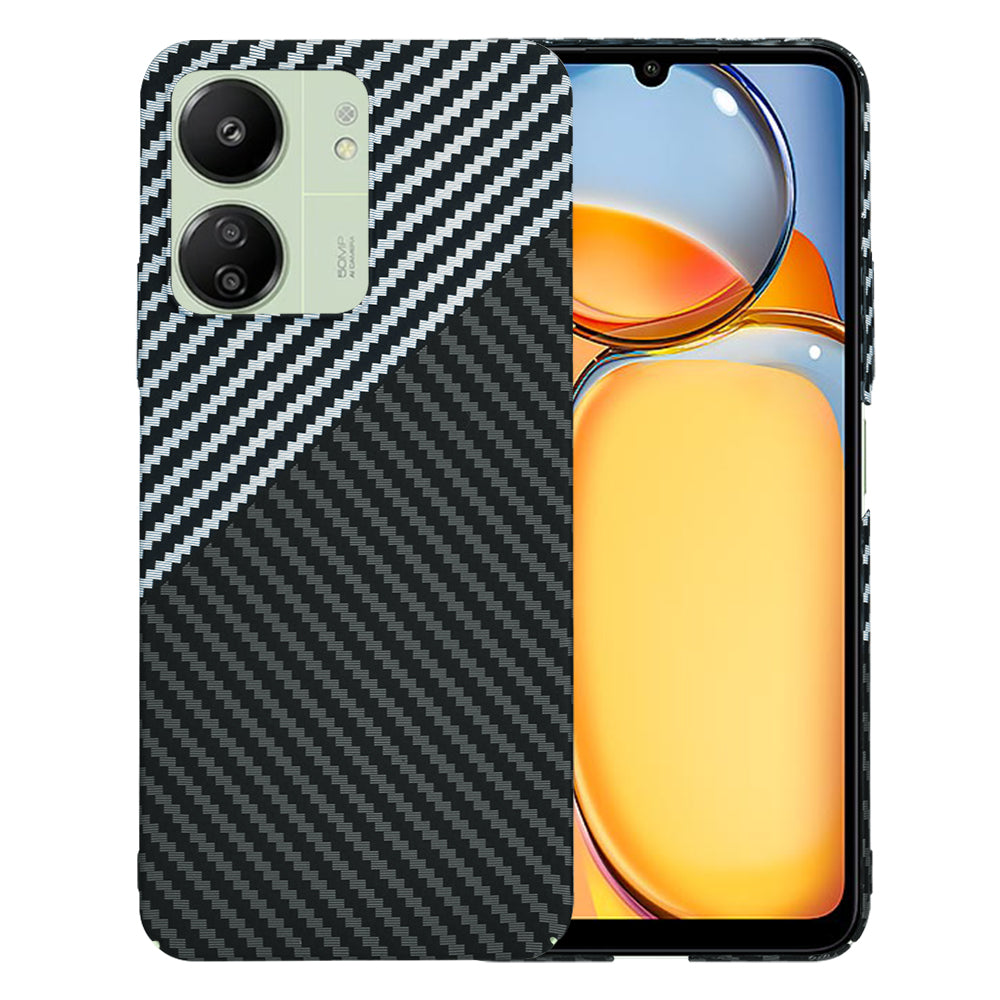 Калъф за Xiaomi Redmi 13C 5G / 13C / Poco C65, Techsuit, Carbonite FiberShell, Черно Сив