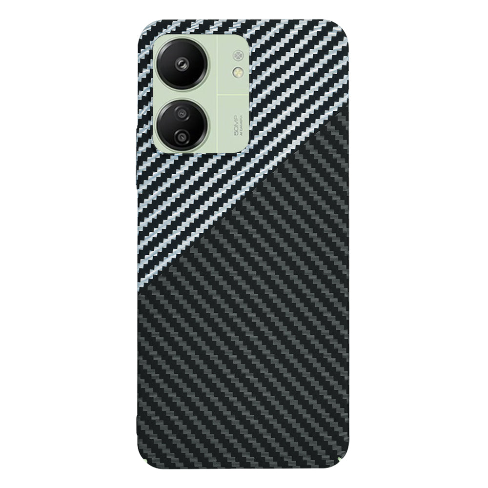 Калъф за Xiaomi Redmi 13C 5G / 13C / Poco C65, Techsuit, Carbonite FiberShell, Черно Сив