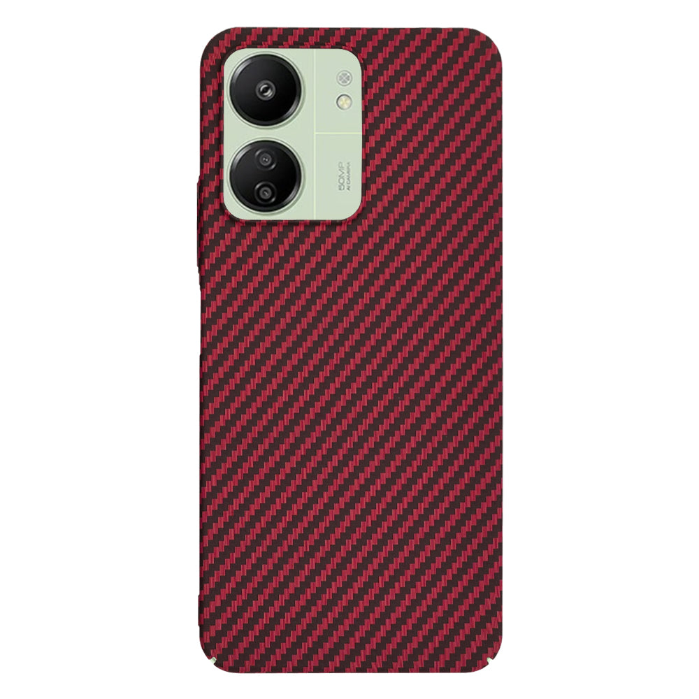 Калъф за Xiaomi Redmi 13C 5G / 13C / Poco C65, Techsuit, Carbonite FiberShell, Червен