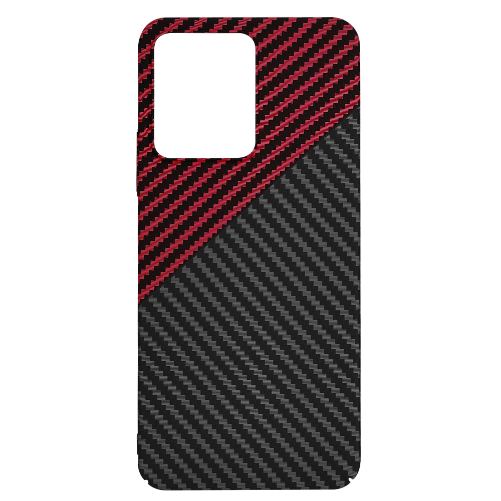 Калъф за Xiaomi Redmi 13C 5G / 13C / Poco C65, Techsuit, Carbonite FiberShell, Черно Червен