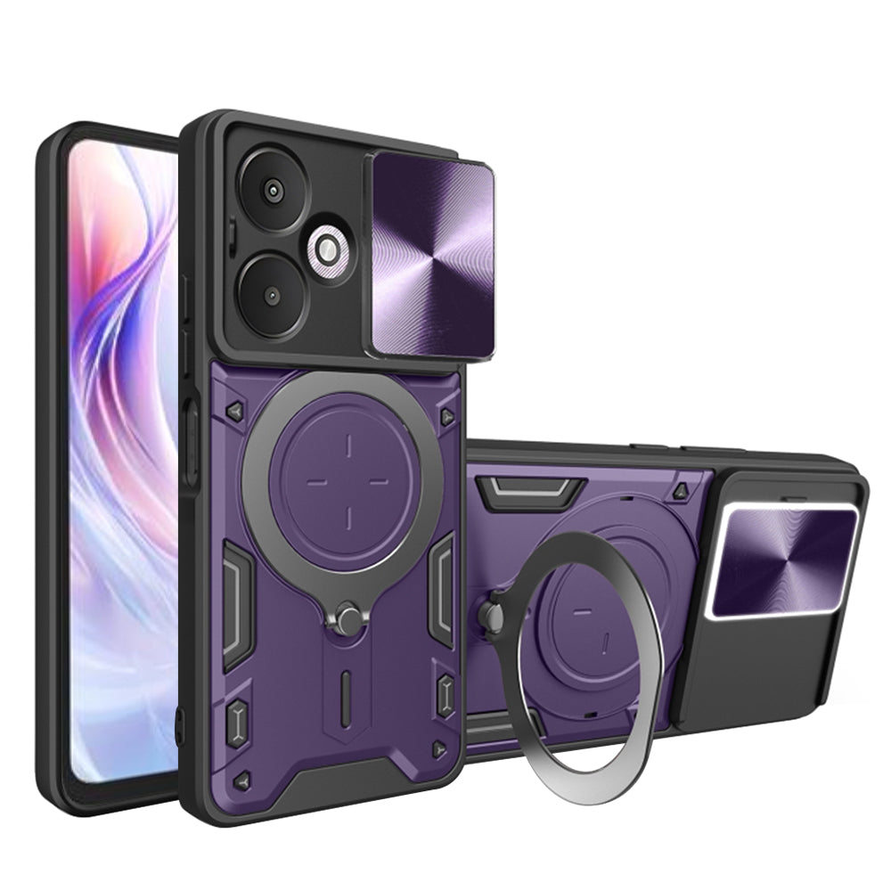 Калъф за Xiaomi Redmi 13C 5G, Techsuit, CamGuard Pro, Лилав
