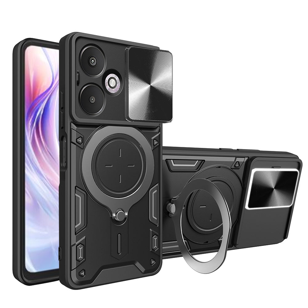 Калъф за Xiaomi Redmi 13C 5G, Techsuit, CamGuard Pro, Черен