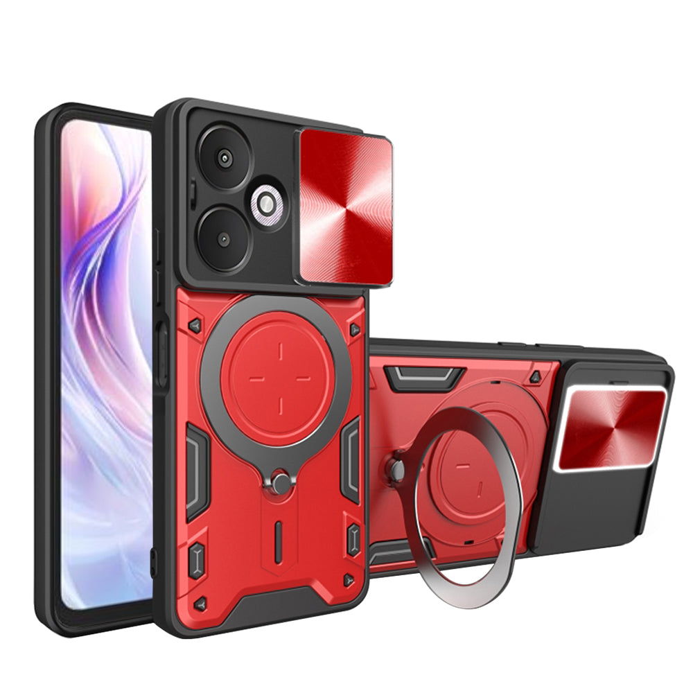 Калъф за Xiaomi Redmi 13C 5G, Techsuit, CamGuard Pro, Червен