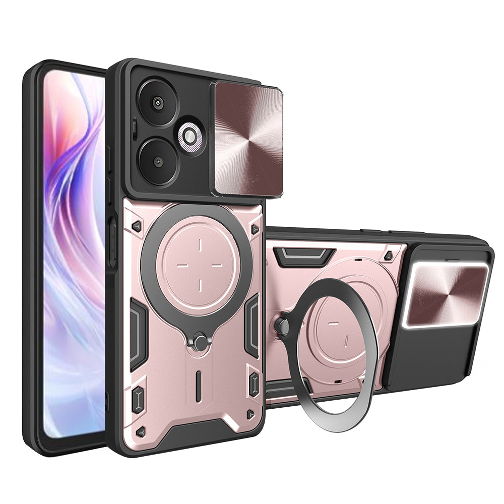 Калъф за Xiaomi Redmi 13C 5G, Techsuit, CamGuard Pro, Розово злато