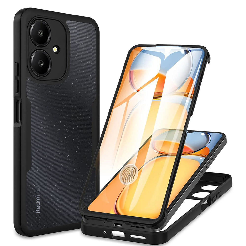 Калъф за Xiaomi Redmi 13C 5G, Techsuit, ColorVerse 360, Черен
