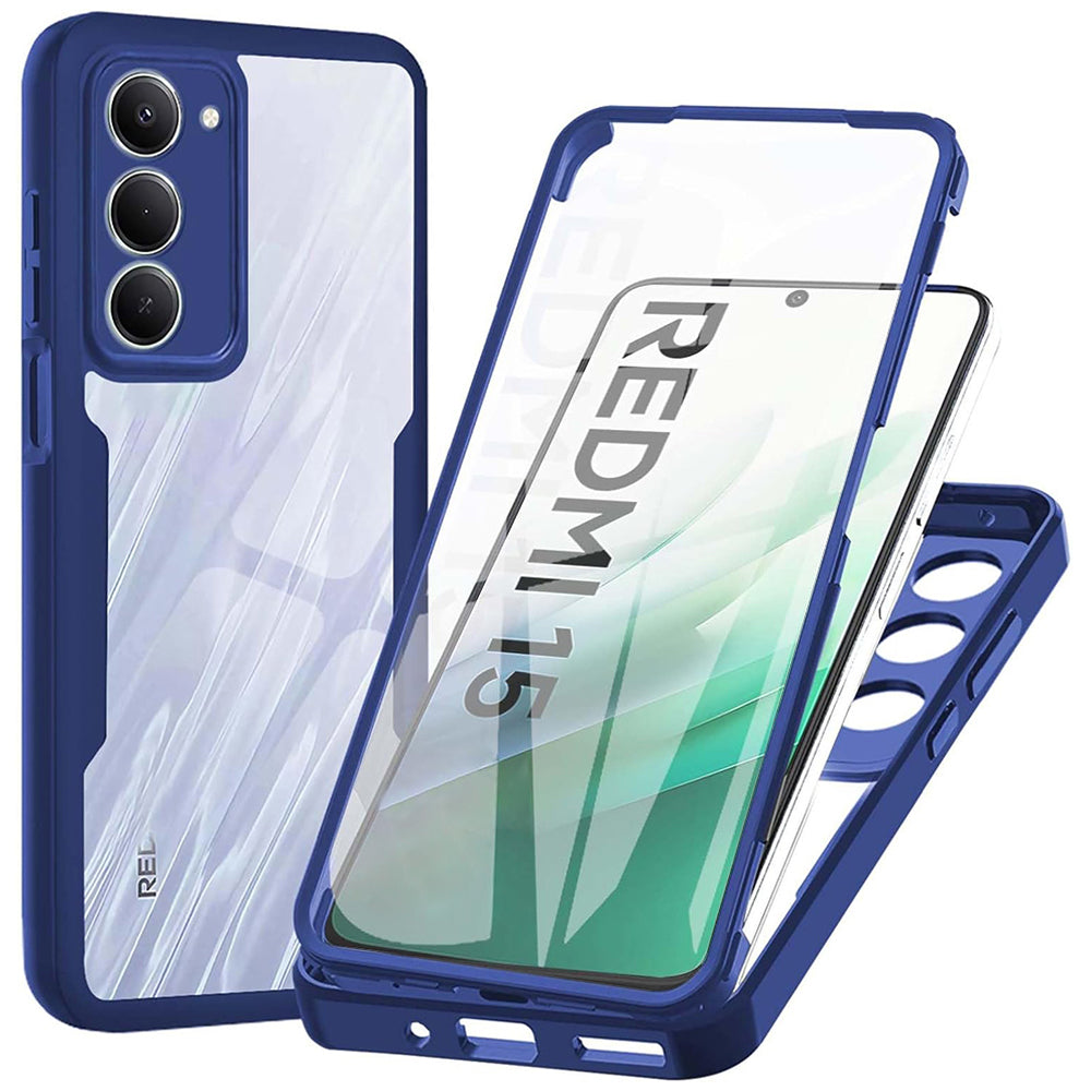 Калъф за Xiaomi Redmi 15 5G / 15 4G, Techsuit, ColorVerse 360, Син