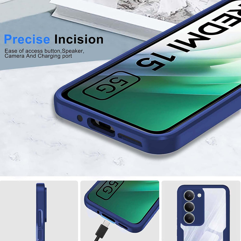 Калъф за Xiaomi Redmi 15 5G / 15 4G, Techsuit, ColorVerse 360, Син