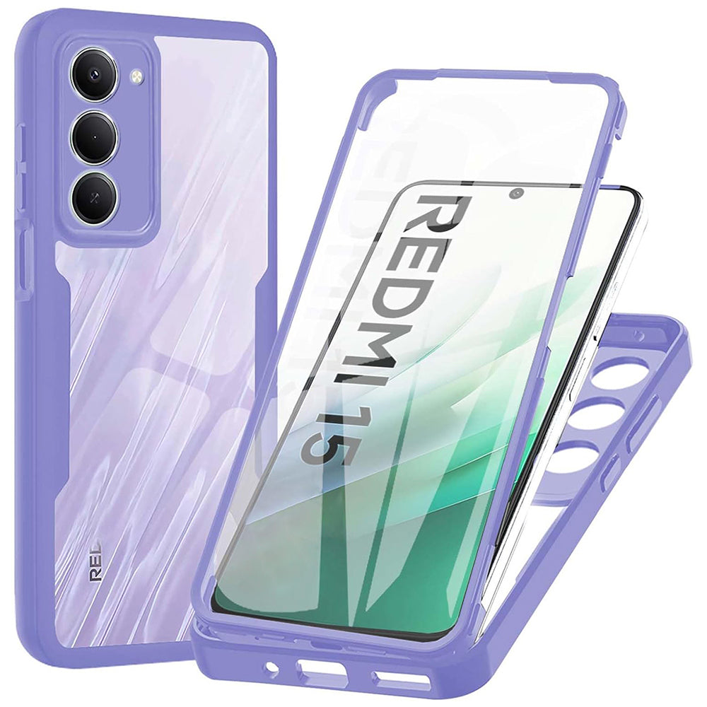 Калъф за Xiaomi Redmi 15 5G / 15 4G, Techsuit, ColorVerse 360, Лилав