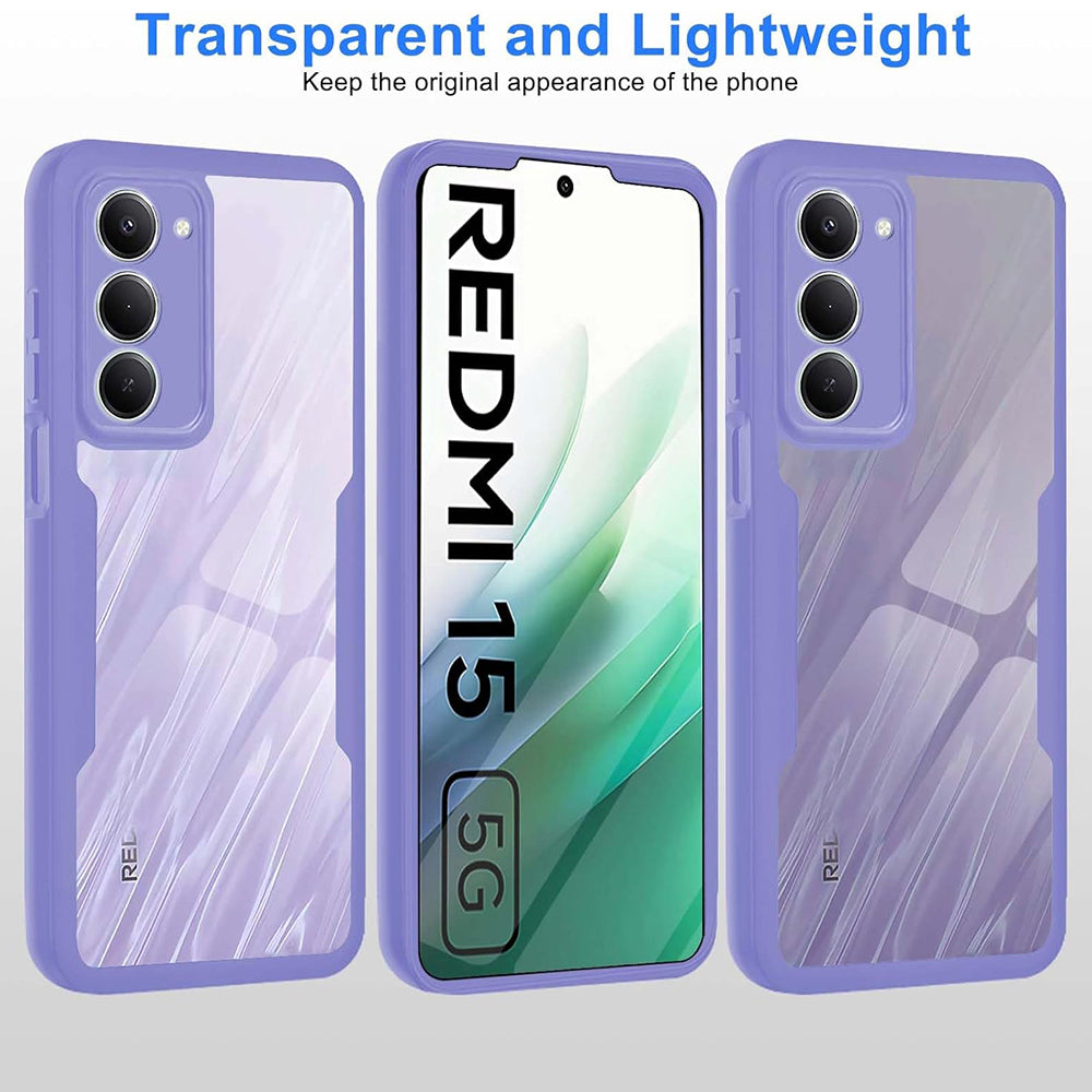 Калъф за Xiaomi Redmi 15 5G / 15 4G, Techsuit, ColorVerse 360, Лилав