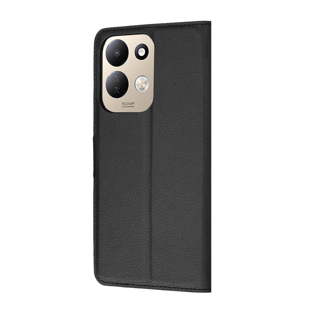 Калъф за Xiaomi Redmi 17 5G / 17 4G, Techsuit, Leather Folio, Черен
