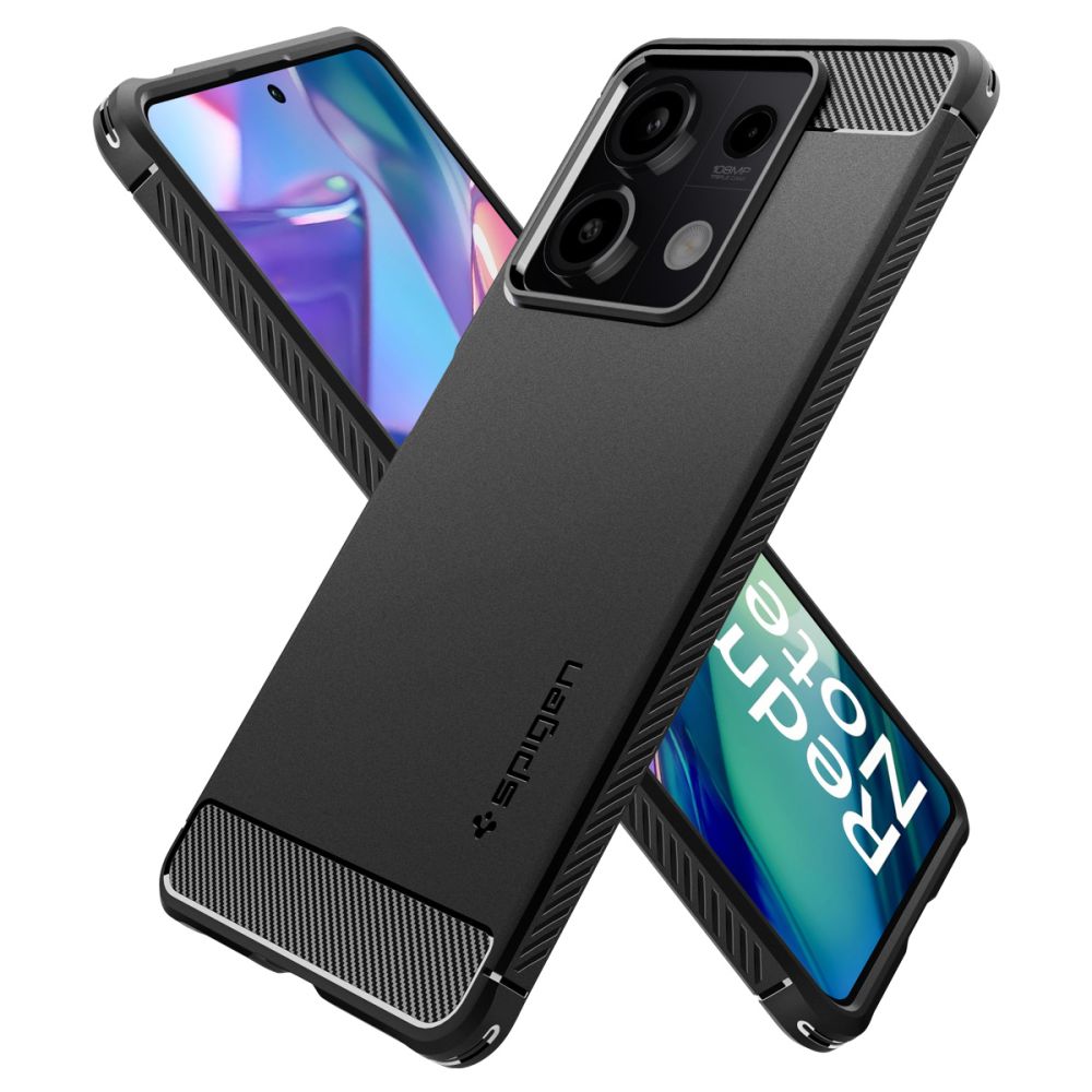 Калъф за Xiaomi Redmi Note 13 5G, Spigen, Rugged Armor, Черен ACS07665